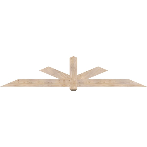 Ekena Millwork Kennewick Smooth Timber Gable Bracket, Douglas Fir, 108"W x 22"H x 3 1/2"D x 5 1/2"F, 5/12 Pitch GBW108X22X0406KEN00SDF - main